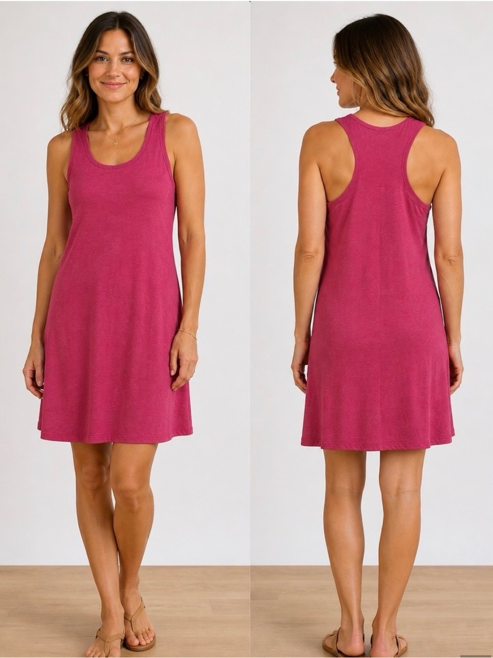 Reitmans summer camisole dress lightweight camisole racer back pink medium